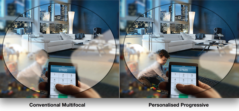 Conventional Multifocal vs. Personalised Progressive